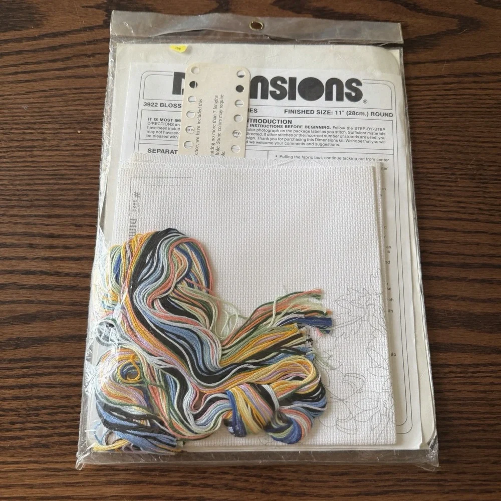 Dimensions Blossoms and Butterflies Needlepoint COMPLETE Kit
